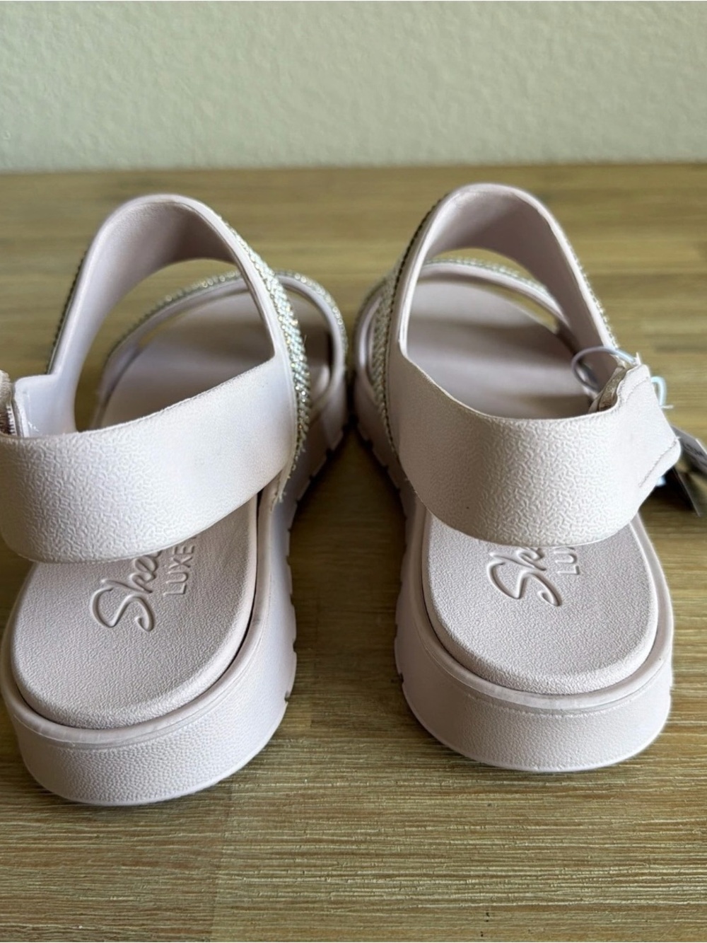 Skechers Women's Foamies Footsteps-How Extra Sandal Sling Back Blush Size 11 - Picture 10 of 16